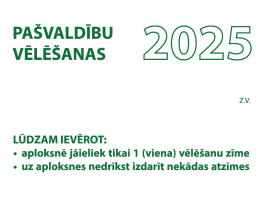 2025.gada pašvaldību vēlēšanu aploksne