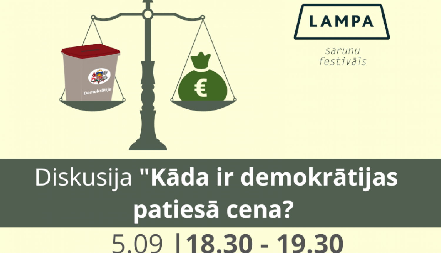 Centrālā vēlēšanu komisija sarunu festivālā LAMPA aicina uz diskusiju “Kāda ir demokrātijas patiesā cena?”